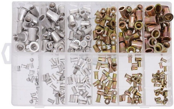 Стальные и алюминиевые заклепки TAGRED, 300 шт (TA4093) изображение 2