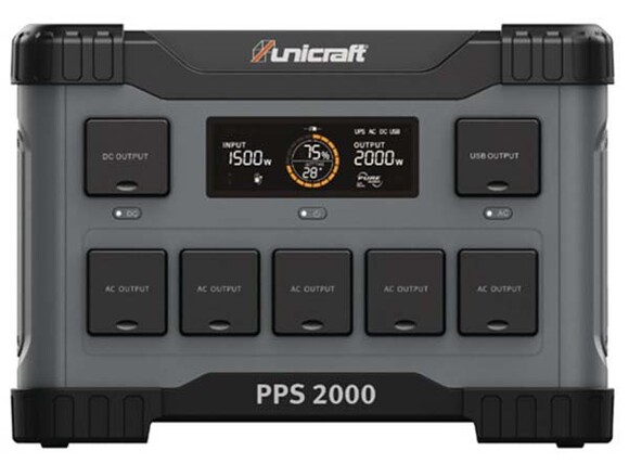 Зарядна станція Unicraft PPS 2000 (1843 Вт·год / 2000 Вт)