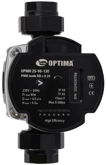 Циркуляційний насос Optima PRIME UPMH 25-90AUTO (27872) фото 2