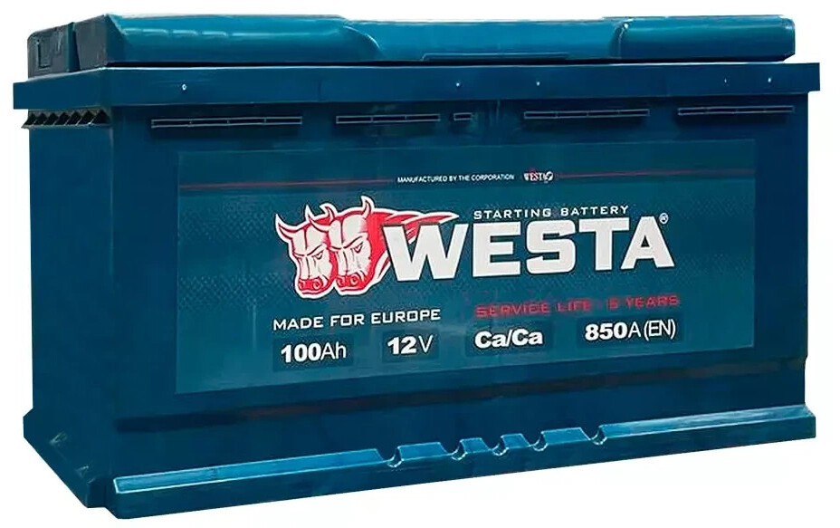 

Автомобільний акумулятор Westa 6CT-100 А WPR100