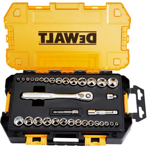 Набор головок 1/4", 3/8", 34 шт. DeWALT DWMT45034-0 изображение 2