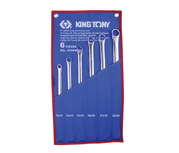 Набор ключей накидных супердлинных прямых King Tony 1F06MRN (6 предметов)