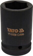 Головка торцевая ударная Yato Cr-Mo 36х80 мм, 6-гранная (YT-11738)
