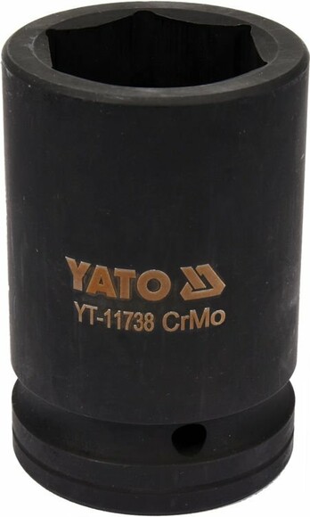 Головка торцевая ударная Yato Cr-Mo 36х80 мм, 6-гранная (YT-11738)