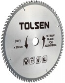 Диск пильный с ТВС напайками по алюминию 210х30 мм Tolsen (76540)