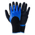 Перчатки трикотажные Sigma с двойным нитриловым покрытием сине-черные манжет р9 (9443671)
