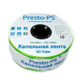 Емітерна крапельна стрічка PRESTO-PS 3D-10-500 3D Tube 0,15 (2,7 л / ч) (10см) 500м