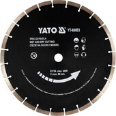 Диск алмазний по бетону YATO 350x25,4 мм YT-60003