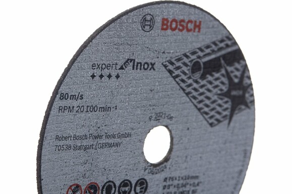 Отрезной диск Bosch Expert for Inox 76x1 мм, 5 шт. (2608601520) изображение 6