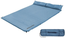 Килимок самонадувний двомісний з подушкою Naturehike CNH22DZ01, 30 мм, блакитний