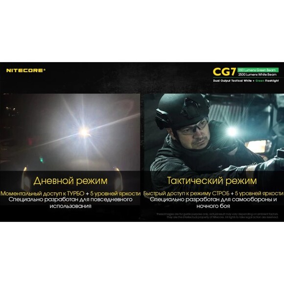 Тактический фонарь Nitecore CG7 (6-1475) изображение 6