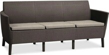 Диван для сада Keter Salemo 3 seater sofa, коричневий (244095)