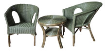 Комплект CRUZO Kelek terrace: 2 кресла и кофейный столик без стекла (kk2025)