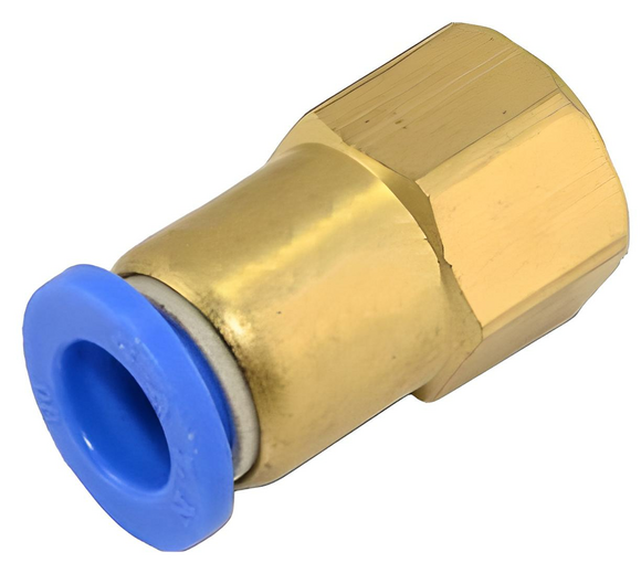 Соединение цанговое для полиуретановых шлангов AIRKRAFT 10 мм, 1/4" (SPCF10-02)
