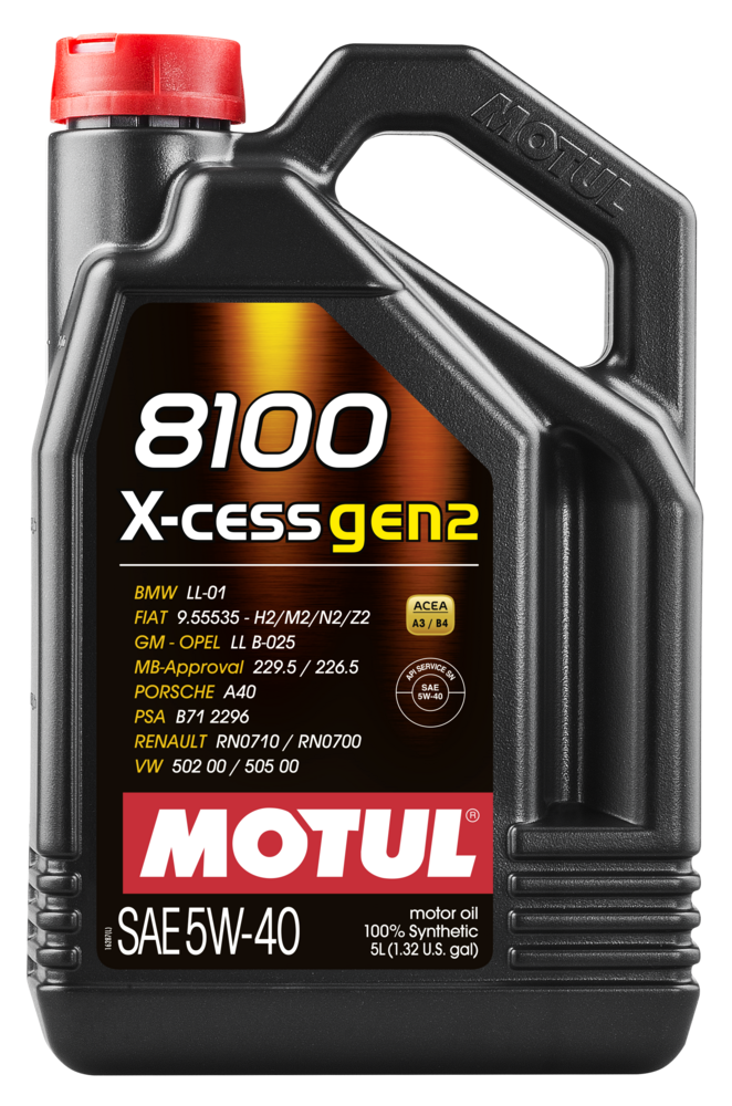 

Моторное масло MOTUL 8100 X-cess gen2 5W40 5 л (109776)