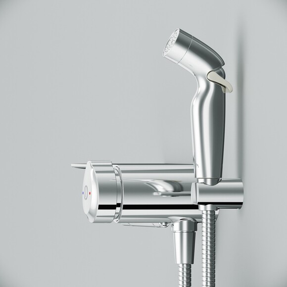 Смеситель AM.PM X-Joy TouchReel с гигиеническим душем и полкой (F0H85A800) изображение 4