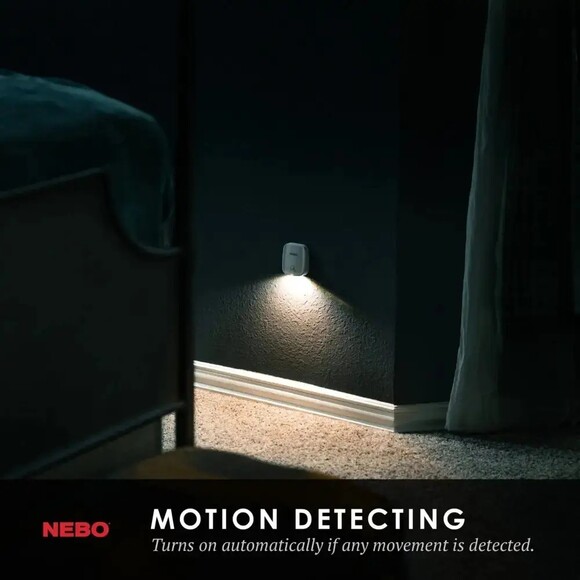 Набор фонарей с датчиком движения Nebo Motion Sensor Light 3 Pack (NB NEB-WLT-0026-G) изображение 5