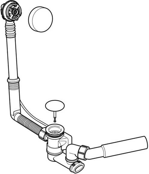 Сифон для ванни Geberit з поворотним механізмом (150.520.21.6) фото 2