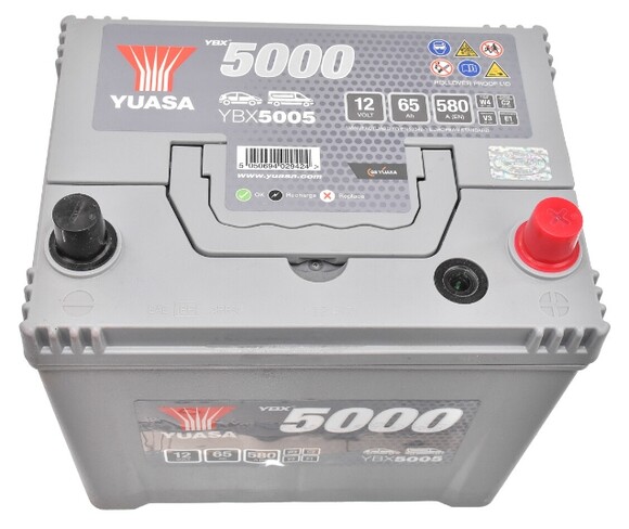 Аккумулятор Yuasa 6 CT-65-R (YBX5005) изображение 2