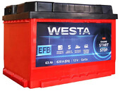 Автомобильный аккумулятор Westa 6CT-63 А (1) RED EFB