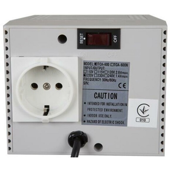 Стабилизатор напряжения Powercom TCA-600 white изображение 2