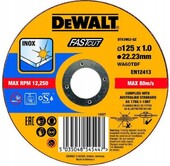 Диск відрізний DeWALT INOX FASTCUT 125х1.0х22.23 мм по металу (DT43902)