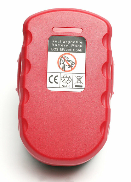 Акумулятор PowerPlant для шурупокрутів та електроінструментів BOSCH GD-BOS-18 (A), 18 V, 1.5 Ah, NICD (DV00PT0032) фото 2