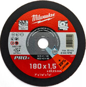 Круг відрізний по металу Milwaukee SCS41/180x1,5 мм PRO+ 4932451489