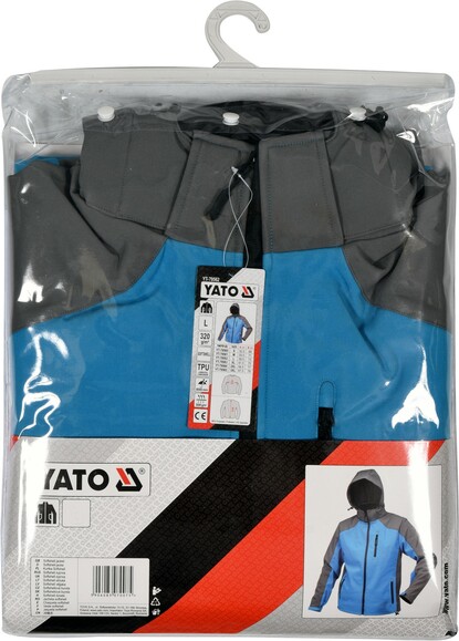 Куртка SoftShell с капюшоном Yato YT-79562 размер L изображение 7
