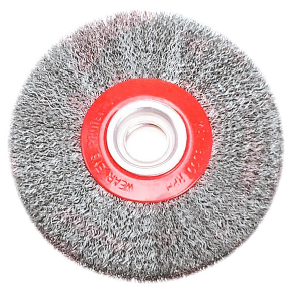 Щетка проволочная дисковая VERTO (200x32 мм; стальная волнистая 0.33 мм) 62H212