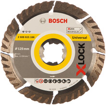 Алмазний диск Bosch X-LOCK Standard for Universal 125x22.23x1.6x10 мм (2608615166)