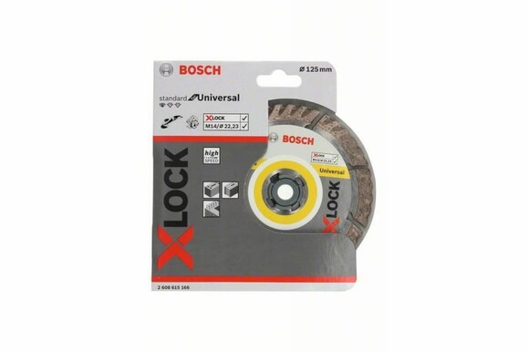 Алмазний диск Bosch X-LOCK Standard for Universal 125x22.23x1.6x10 мм (2608615166) фото 3