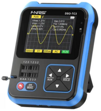 Цифровий осцилограф + тестер компонентів + генератор сигналів 3 в 1 FNIRSI DSO-TC3 (912208)