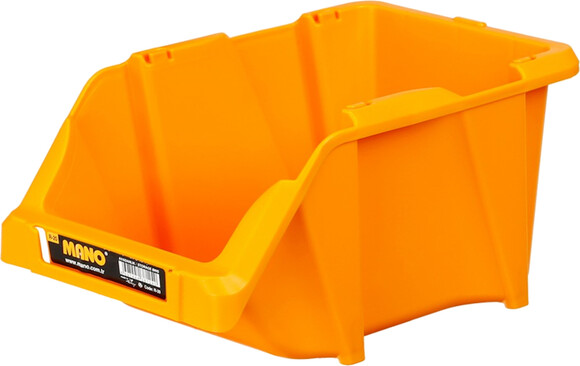 Ящик пластиковый Mano R-20 для метизов и мелочей, желтый (R-20) изображение 2