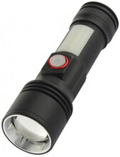 Фонарь ручной Quantum QM-FL1031 Adept 10W LED zoom +COB с USB