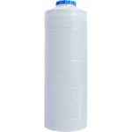 Пластиковая емкость Пласт Бак 1000 л узкая, вертикальная, белая (00-00001210)