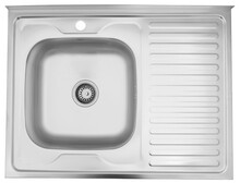 Кухонна мийка Kroner KRP Satin-6080L, 0.6 мм (CV022825)