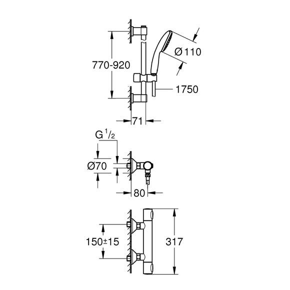 Змішувач термостатичний для душу Grohe QuickFix Precision Flow (34805001) (CV033296) фото 14