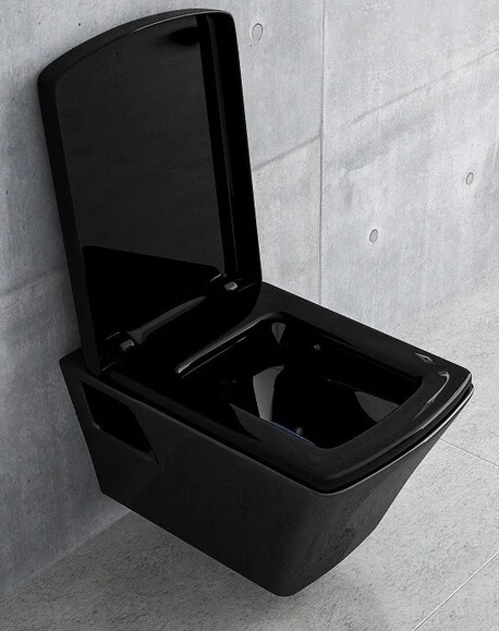 Унитаз подвесной VOLLE TEO black без сидения (13-88-412black) изображение 2