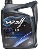 Трансмиссионное масло WOLF VITALTECH ATF DIII, 5 л (8305405)