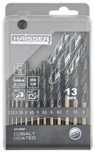 Набір свердел по металу Haisser HSS-R, 13 шт. (129892)