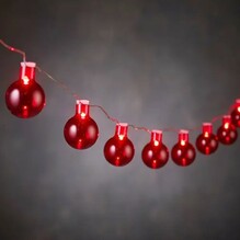 Гирлянда Luca Lighting Лампочки красные, 2.4 м (8718861683769)