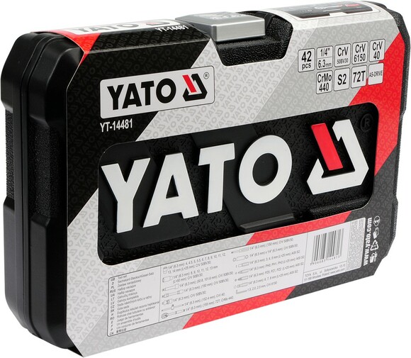 Набор торцевых головок Yato YT-14481 изображение 4