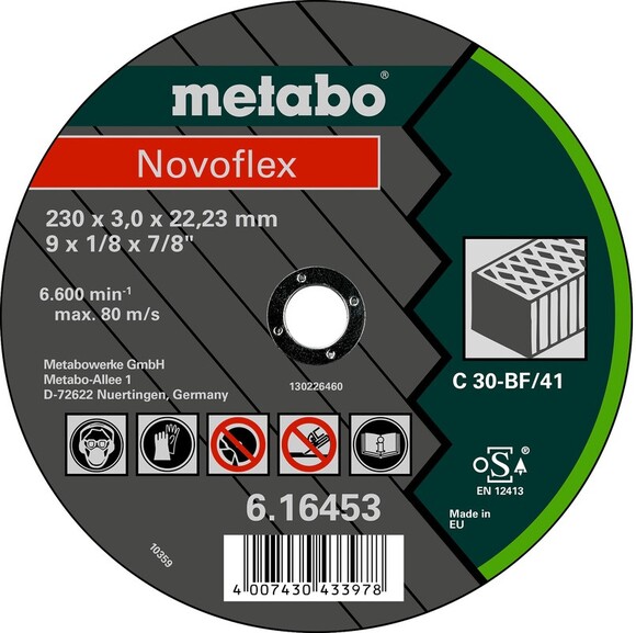 Диск відрізний Metabo Novoflex 125x2,5х22,2 мм C 30 (616428000)