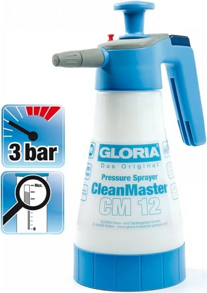 Обприскувач GLORIA 1,25 л CleanMaster CM12 (81062) фото 2