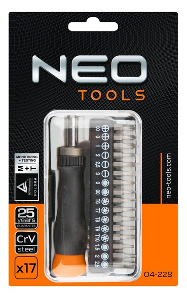 Биты прецизионные Neo Tools (04-228) изображение 2