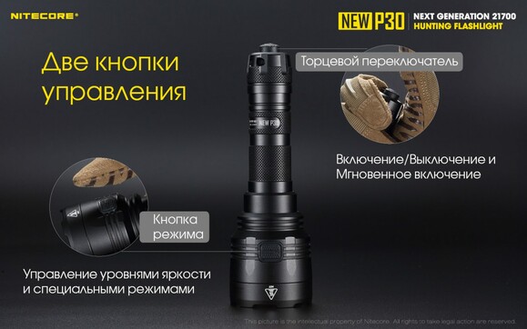 Тактичний ліхтар Nitecore P30 NEW (6-1233_new_set) фото 14