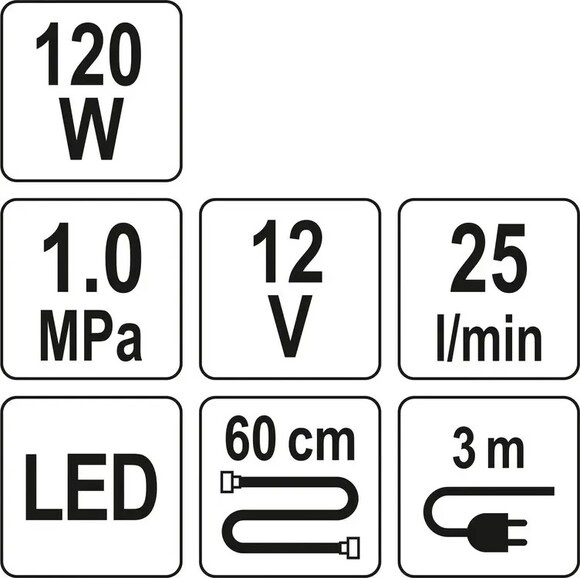 Автомобильный компрессор YATO (YT-73470) изображение 9