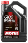 Моторное масло Motul 6100 Save-lite, 5W20 5 л (108033)
