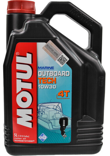 

Моторное масло Motul Outboard Tech 4T 10W30, 5 л (106447)